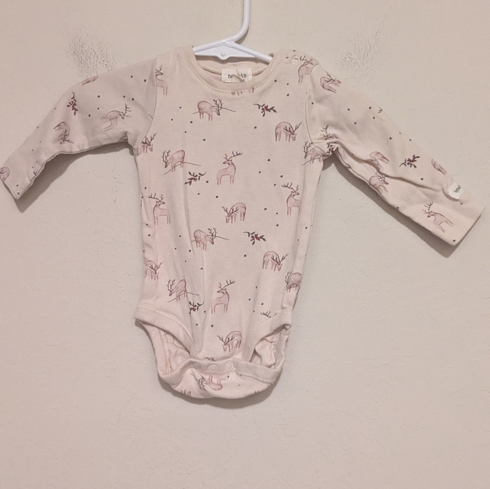 Newbie deer onesie size 2 to 4 months